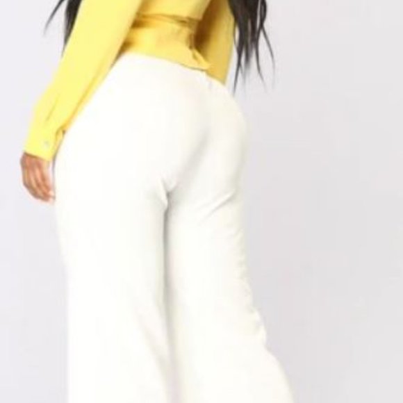 *SOLD* NEW High Waisted Dress Pants - White XS - Picture 5 of 5